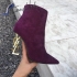 Saint Laurent YSL Booties Suede purple color YSL343332225 